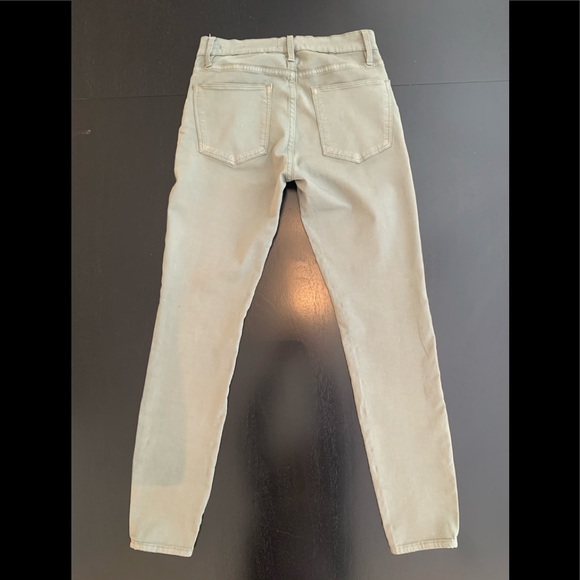 FRAME LE HIGH skinny 25 platoon green jeans - Picture 5 of 7